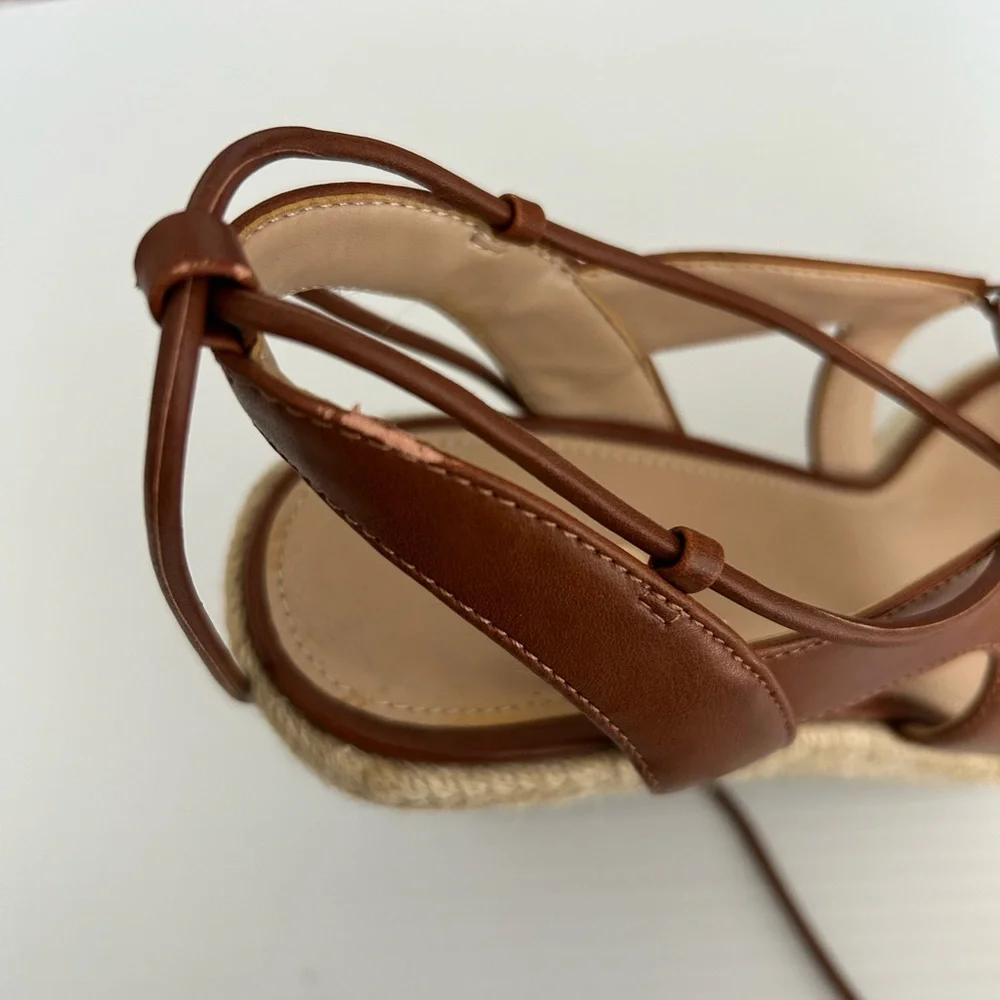 Aldo Oxandra Women's Ghillie Lace-Up Platform Espadrille Wedge, Size 9